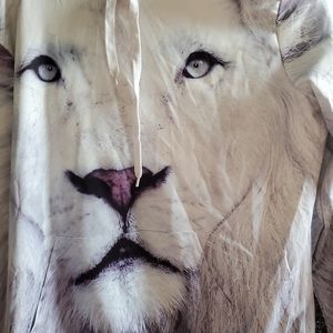 White lions hoodie